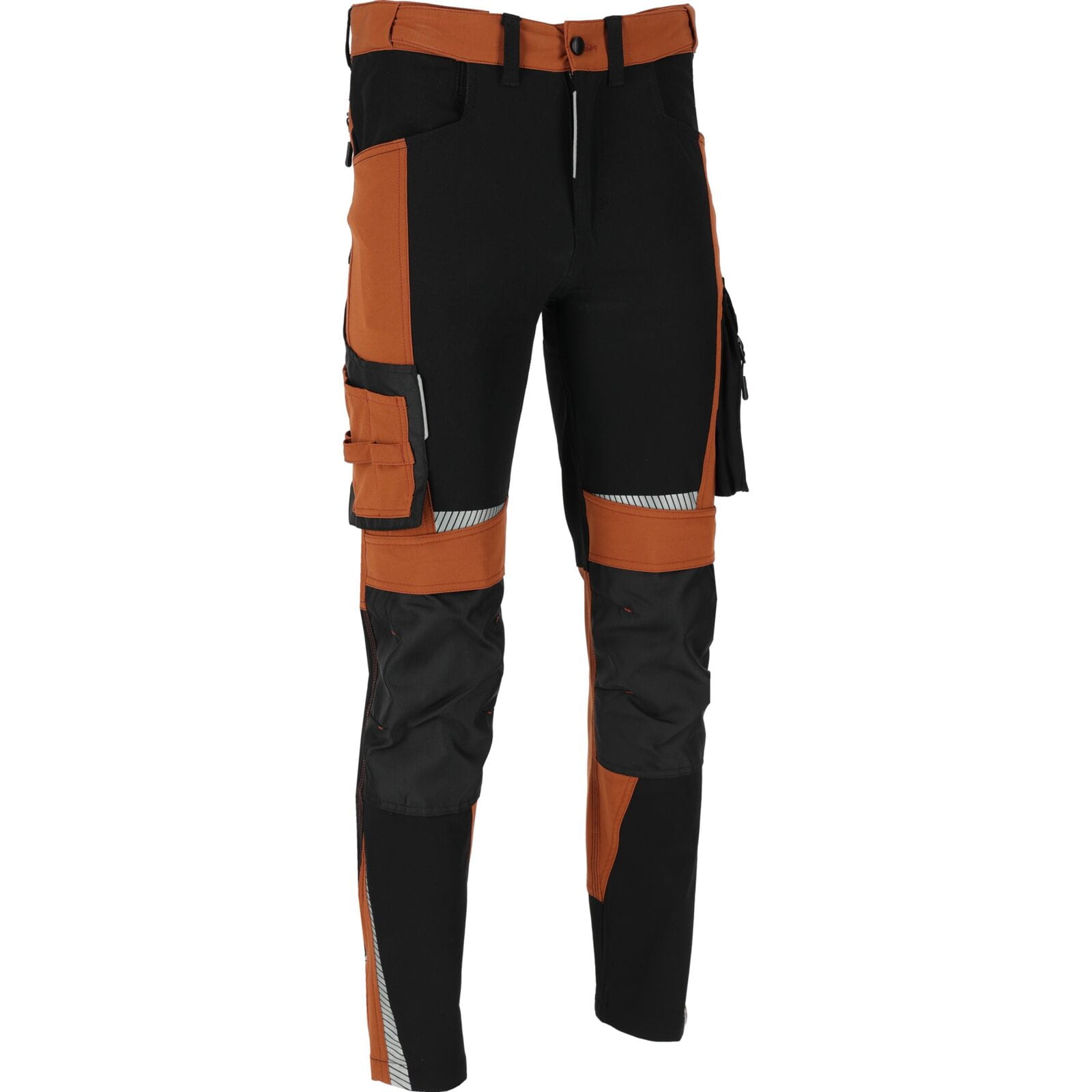 Spodnie stretch brązowo-czarne Lahti Pro L40545,7.jpg
