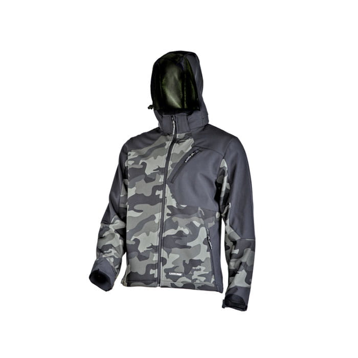 Kurtka Softshell z kapturem moro Lahti Pro L4093204 - rozmiar XL