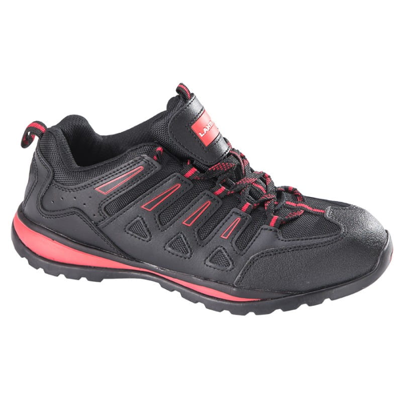 Buty robocze półbuty skórzane czarno-czerwone Lahti Pro L3040242 - rozmiar 42