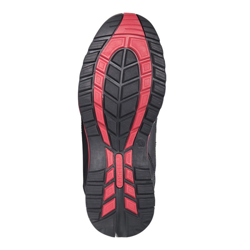 Buty robocze półbuty skórzane czarno-czerwone Lahti Pro L3040242 - rozmiar 42