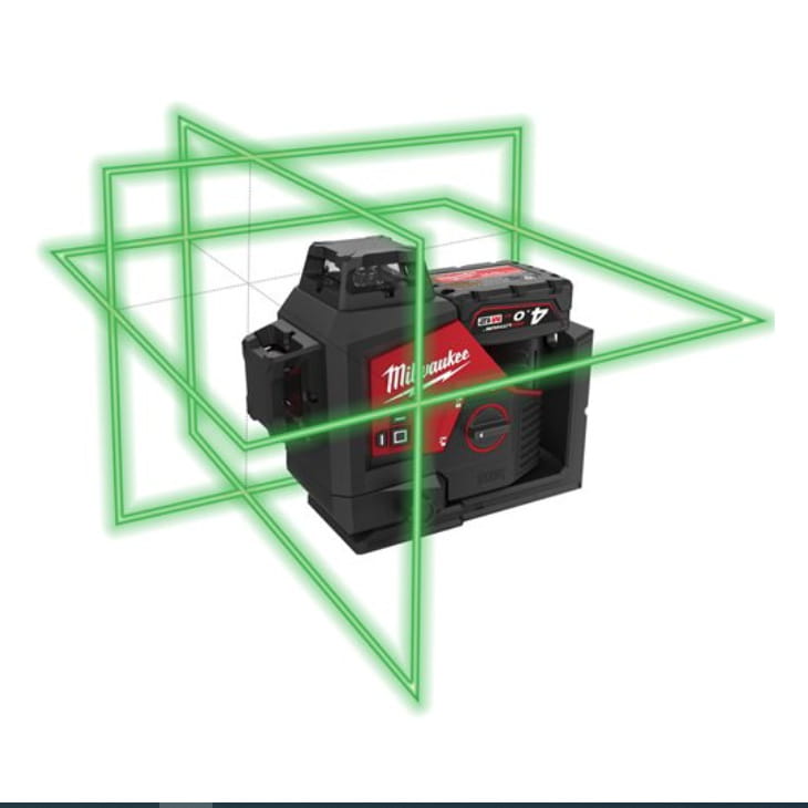 Laser płaszczyznowy Milwaukee M12 3PL-401C zielony (38m) AKU 12V (4.0 Ah) - 4933478102