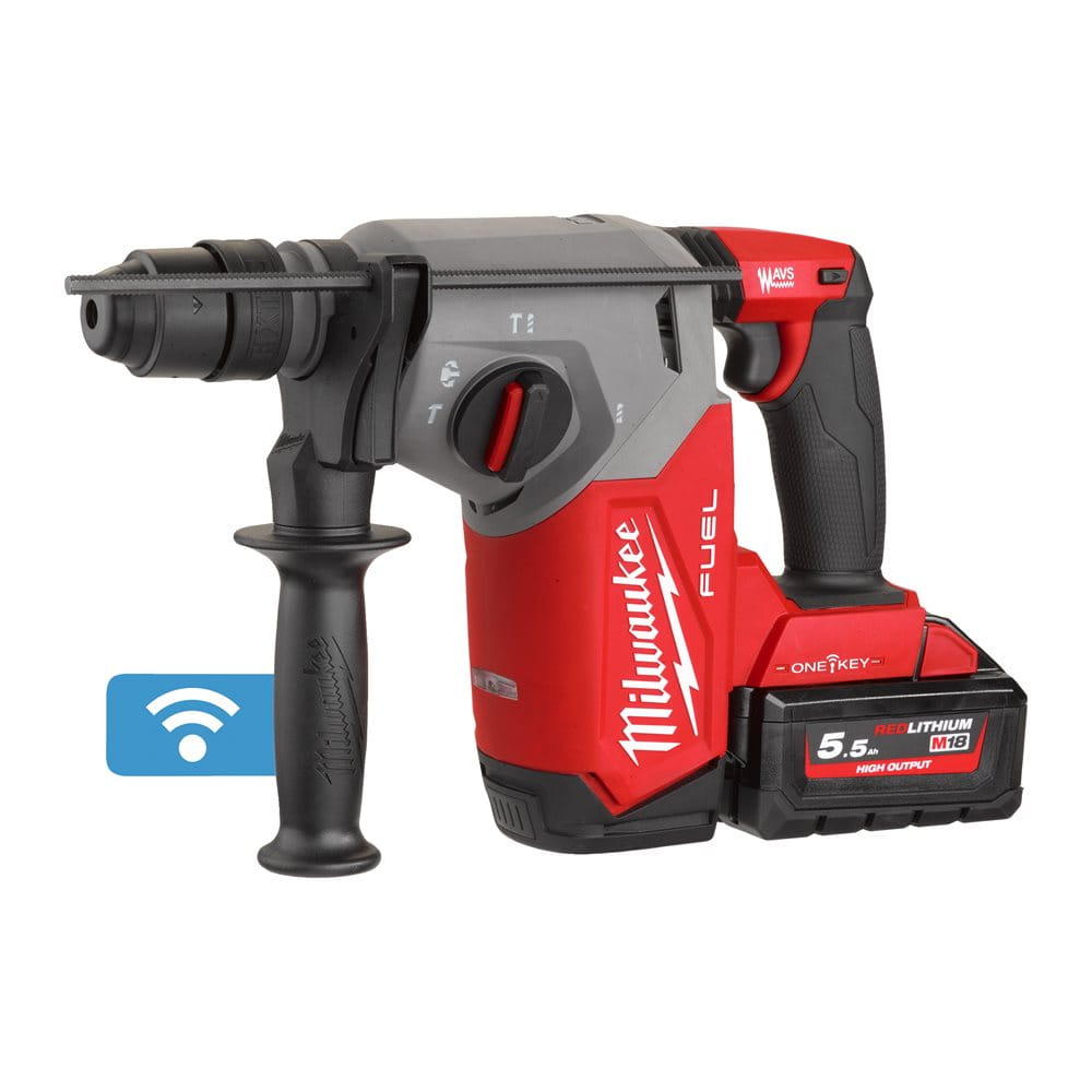 Młotowiertarka SDS-PLUS Milwaukee M18 ONEFHX-552X AKU 18V (2x 5.5 Ah) - 4933478504