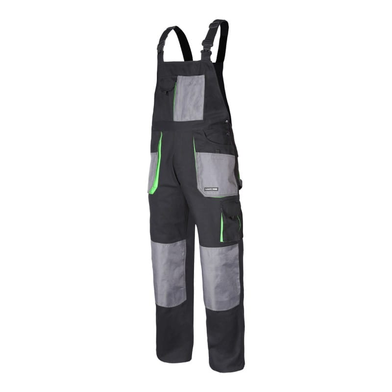 Spodnie robocze ogrodniczki czarno-zielone Lahti Pro L4060652 - rozmiar  L