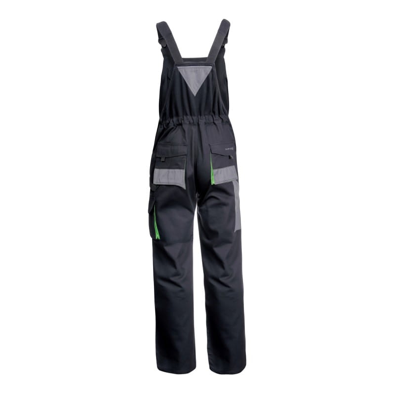 Spodnie robocze ogrodniczki czarno-zielone Lahti Pro L4060652 - rozmiar  L